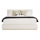 Cream Premium Fabric Platform King Size THE BOUTIQUE BED by Caracole 