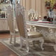 Antiqued White & Gold Brush Highlights  Side Chair Set 2Pcs Traditional Homey Design HD-1806