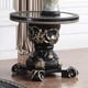 Ebony Black with Antique Gold End Table Traditional Homey Design HD-328B