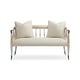 Cream & Auric Finish Traditional Settee Twice As Beautiful by Caracole 