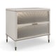 Matte Pearl & Golden Shimmer VALENTINA SMALL NIGHTSTAND Set 2Pcs by Caracole 