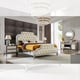 Ostrich Embossed Leather King Bedroom Set 5Pcs Homey Design HD-3590 