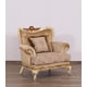 Luxury Beige & Gold FANTASIA Chair EUROPEAN FURNITURE Traditional Classic
