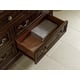 Traditional 18th Century Cherry Wood King Sleigh Bedroom Set 5Pcs HD-80002