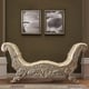 Bench in Gray Leather Traditional Style Homey Design HD-8022