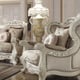 Antique Ivory Chenille Sofa Set 3Pcs Traditional Homey Design HD-2657 