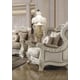 Antique Ivory Chenille Sofa Set 3Pcs Traditional Homey Design HD-2657 