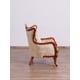 Luxury Antique Walnut & Gold VERONICA Chair EUROPEAN FURNITURE Traditional