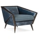 Origami Shape Midnight Blue Velvet Accent Chair THE CRANE by Caracole 
