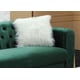 Green Velvet & Gold Finish Sofa Set 2Pcs Modern Cosmos Furniture Emerald