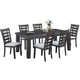 Gray Finish Wood Dining Table Transitional Cosmos Furniture Bailey
