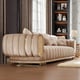 Modern Beige Composite Wood Loveseat Traditional Homey Design HD-L9004