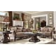 Victorian Style Sofa & Loveseat Set 2Pcs in Mahogany Traditional Homey Design HD-09