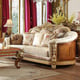 Luxury Brown & Beige Sofa Set 2Pcs Traditional Homey Design HD-821 