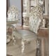 Baroque Belle Silver Round Dining Room Set 5Pcs Traditional Homey Design HD-8088