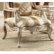 Belle Silver Chenille Sofa Set 3Pcs Carved Wood Traditional Homey Design HD-820 