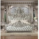 Baroque Belle Silver KING Bedroom Set 3 Pcs Traditional Homey Design HD-8088 