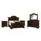 Traditional 18th Century Cherry Wood Queen Panel Bedroom Set 5Pcs HD-80004
