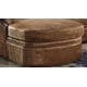 Homey Design HD-1626 Walnut Finish Living Room Sectional Sofa Set 4P Carved Wood