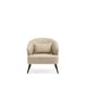 Animal-Inspired Neutral Fabric THE MELANIE ARM CHAIR by Caracole 