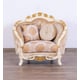 Luxury Beige & Gold Wood Trim VALENTINE Chair EUROPEAN FURNITURE Classic