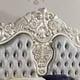 Luxury Silver CAL King Bed Carved Wood Traditional Homey Design HD-5800GR