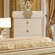 Luxury Cream Finish Metal Accents Chest Contemporary Homey Design HD-901