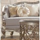 Antique Silver & Bronze Finish Loveseat Traditional Homey Design HD-20339 