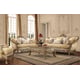 Luxury Chenille Gold Champagne Loveseat Traditional Homey Design HD-2626