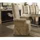 Homey Design HD-1208 European Luxury Rich Beige Fabric Arm Chairs Set 2Pcs