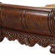 Cherry Finish Wood King Sleigh Bedroom Set 6Pcs Traditional Cosmos Furniture Cleopatra