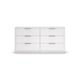  Cloud White Finish Gently Rounded Edges Dresser LOVING TOUCH by Caracole 