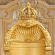 Metallic Antique Gold Lion Throne Chair Versailles Style Homey Design HD-1800