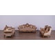 Imperial Luxury Brown Gold RAFFAELLO II Arm Chair Set 2 Pcs EUROPEAN FURNITURE