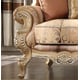 Luxury Chenille Antique Gold Sofa Set 2Pcs Traditional Homey Design HD-1633