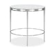 Terrazzo Stone Top & Metal Frame End Table PLEASED AS PUNCH by Caracole 