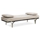 Light Gray Leather W Plush Pillows HEAD TO HEAD DAYBED by Caracole 
