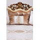 Luxury Beige & Gold Wood Trim ROSABELLA Sofa EUROPEAN FURNITURE Traditional