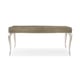 Elegant Linen & Soft Silver Paint AVONDALE RECTANGLE DINING TABLE by Caracole 