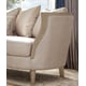 Champagne Finish Luxury Fabric Loveseat  Modern Homey Design HD-632 SPECIAL ORDER