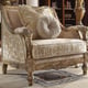 Antique Gold Victorian Chenille Armchair Traditional Homey Design HD-205