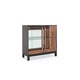 Mirrored Panel W/ LED Lighting Greenway Finish Cabinet GET A HANDLE ON IT by Caracole 