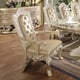 Victorian Champagne Dining Arm Chair Set 2Pcs Traditional  Homey Design HD-8022 