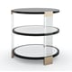 Tuxedo Black & Whisper of Gold End Table GO AROUND IT by Caracole 
