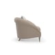 Mocha Low-pile Performance Velvet Accent Chair SWEET EMBRACE by Caracole 