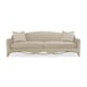 Classically French Soft Camel-Curved Back Beige Fabric THE RIBBON SOFA by Caracole 