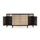 Tuxedo Black & Antique Gold Finish Dresser OPPOSITES ATTRACT by Caracole 