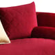 Red Velvet w/ Gold Finish Sofa Set 2Pcs Modern Cosmos Furniture Ruby