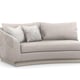 Modern Grey Fabric Sectional Sofa Fanciful Loveseat by Caracole 