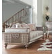 Pearl Fabric & Bronze Finish Sofa Traditional Homey Design HD-6033 